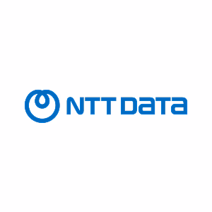 NTT DATA logo – client of ARIS Vietnam